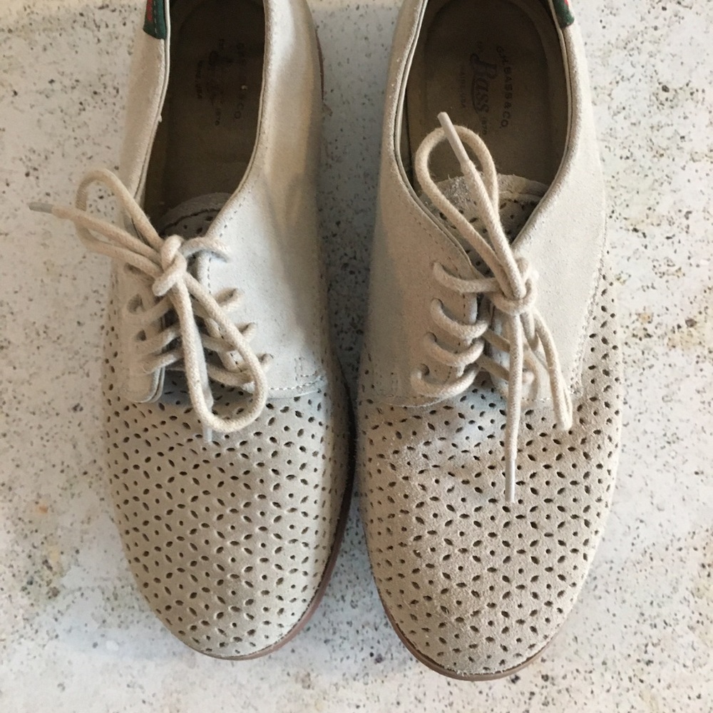 Bass suede shoes